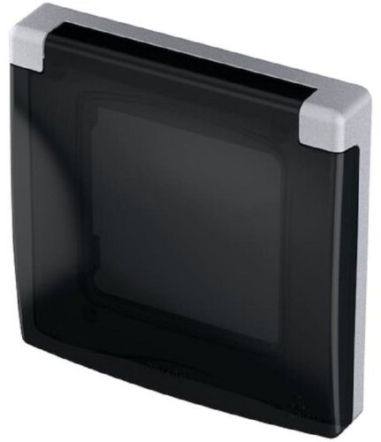 Рамка универсальная Legrand Inspiria 1-м. крышка IP44 алюминий картинка